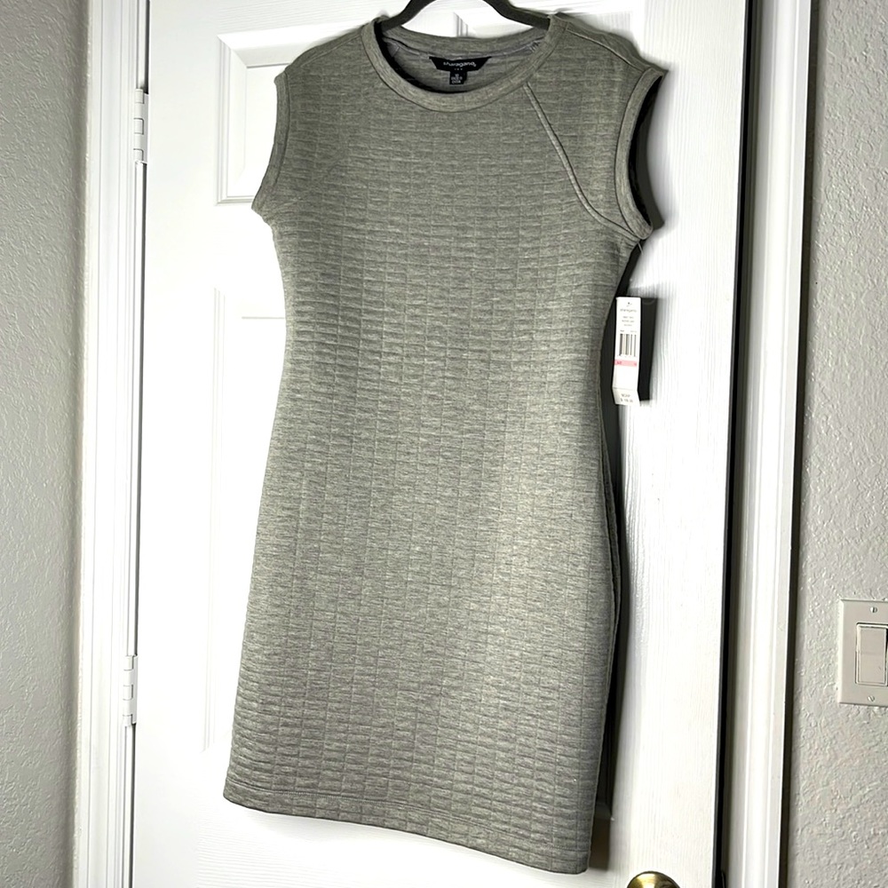 Brand new shorts, savers, gray dress stretchy with stitching